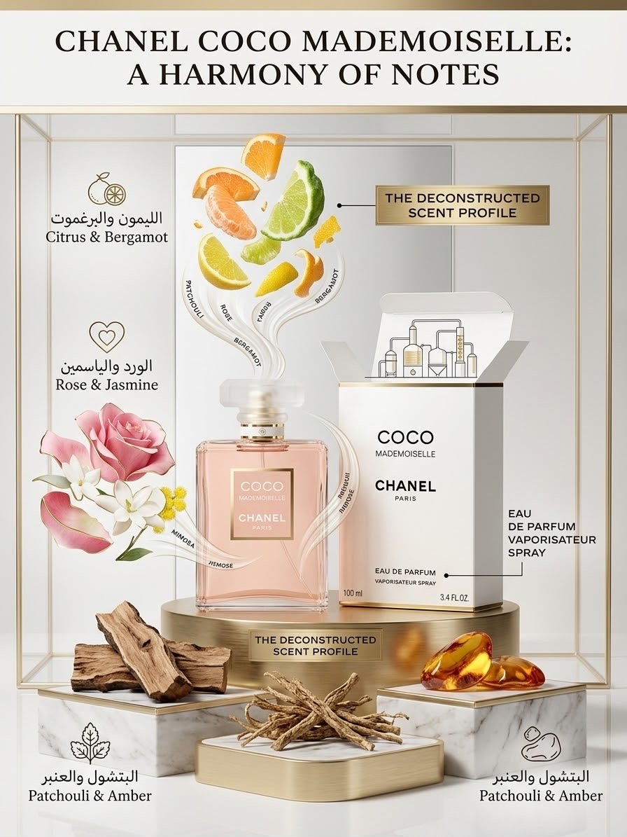 56aa1a97-ac42-4922-b8e7-f46e1fb003dc كوكو ماداموازل (Coco Mademoiselle) من الدار الفرنسية الشهيرة شانيل (Chanel). - الصورة 1